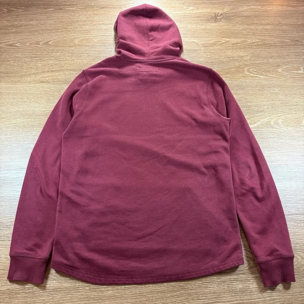 Levi's Hoodie Mens M Red Blue Colorblock Logo Pullover Sweatshirt Streetwear